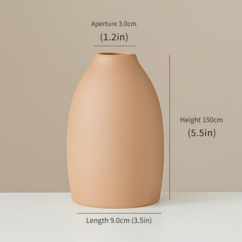 Ceramic Vase Collection Set of 4, Nordic Modern Minimalist, Morandi Color Ceramic Vase | Decorative Flower Arrangement for Living Room, Dining, Bedroom, Entrance, Hotel