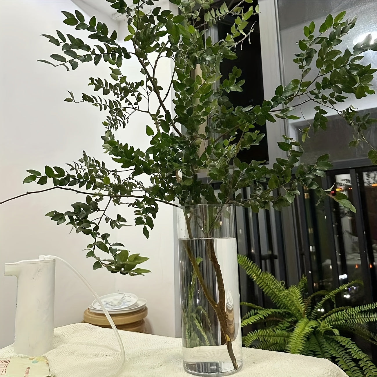 1pc • Acrylic Shatterproof • Large Diameter Transparent Vase • Straight Cylindrical Vase for Displaying Flowers