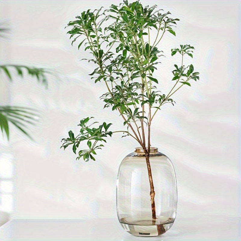 A Glass Vase - a Contemporary And Minimalist Piece for Dining Or Coffee Tables - Serves As a Stylish Home Accent, Perfect for Living Rooms, Offices, Wedding Setups, And Restaurant Decor. It Features a Chic Design And Robust Construction