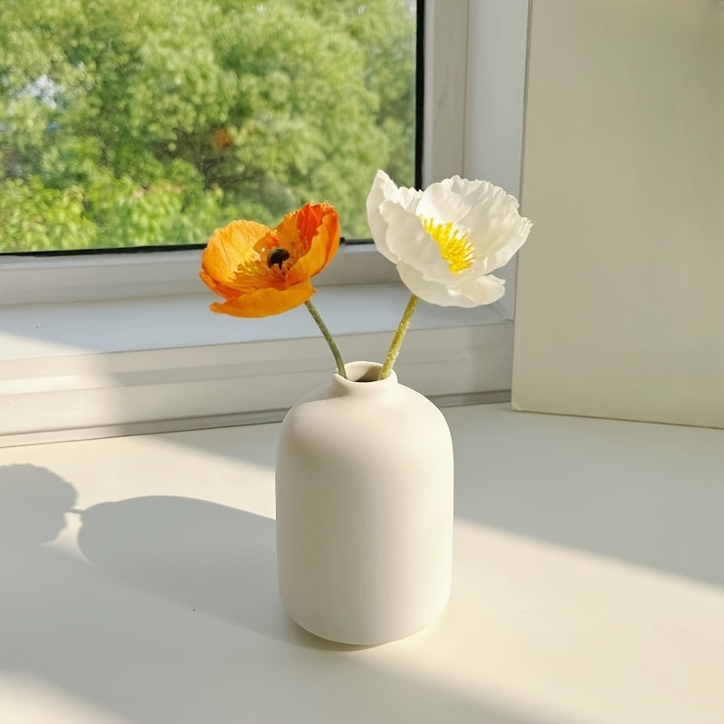 3pcs Modern Ceramic Vases, Rustic Porcelain Art Vases, Home Decor, Perfect Living Room Decor, Modern Farmhouse Decor, Bedroom Decor, Various Scene Decor, Holiday Gifts