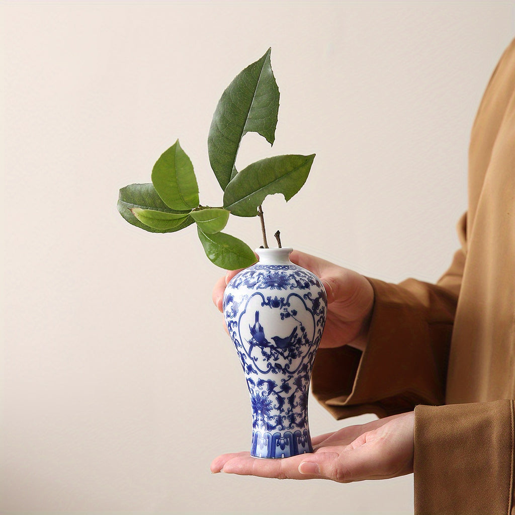 Classic Blue And White Ceramic Vase Set: Perfect for Home Decor And Gift Giving- Mother' S Day, Wedding, Or Any Special Occasion