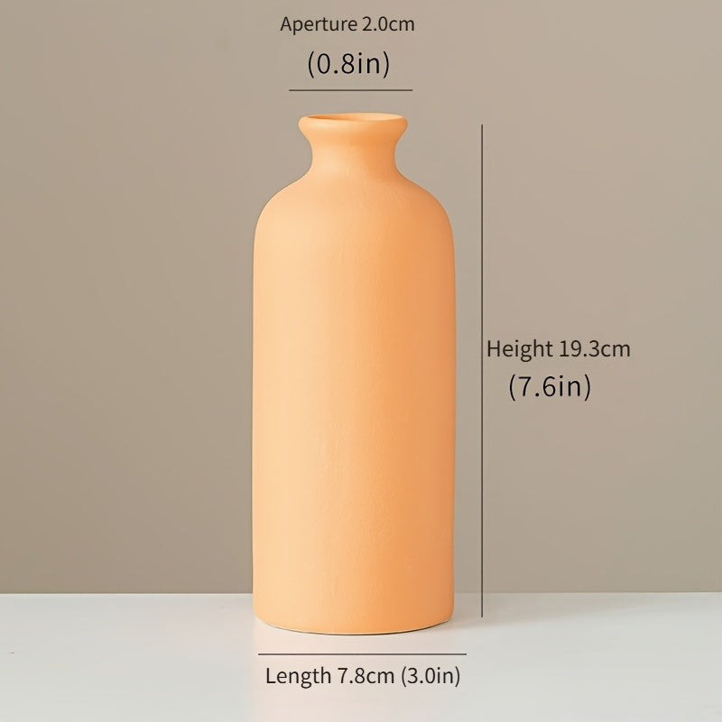 Ceramic Vase Collection Set of 4, Nordic Modern Minimalist, Morandi Color Ceramic Vase | Decorative Flower Arrangement for Living Room, Dining, Bedroom, Entrance, Hotel