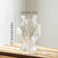 Elegant Transparent Glass Vase for Hydroponic Flower Arrangements, Perfect for Decorating Your Living Room Table