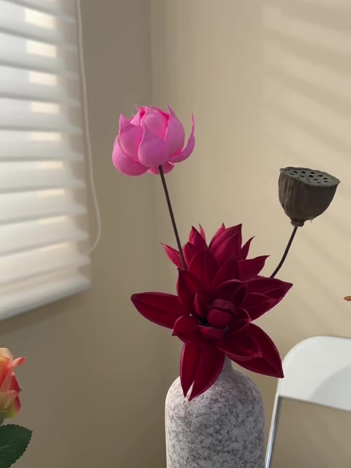 Elegant Vase Centerpiece 4pcs Modern Minimalist Ceramic Vase | Wabi-Sabi Style Neutral Tones, Cylindrical for Living Room, Dining Table, Entryway - Home Decor